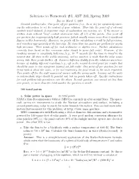 Solutions to Homework #3, AST 203, Spring 2009