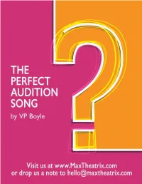 The Perfect Audition Song 2017