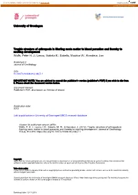 University of Groningen Trophic Structure of Arthropods in Starling