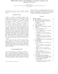 Bibliographic Guide to the Foundations of Quantum Mechanics and Quantum Information