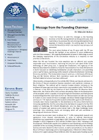 Message from the Founding Chairman 1
