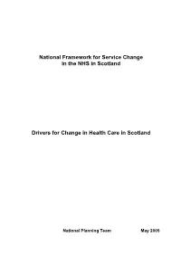 National Framework for Service Change in the NHS in Scotland