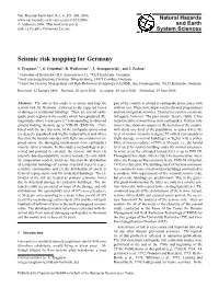 Seismic Risk Mapping for Germany