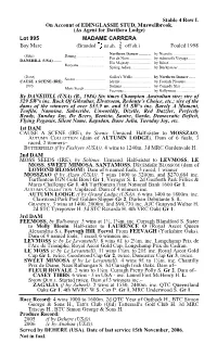 Stable 4 Row L on Account of EDINGLASSIE STUD, Muswellbrook