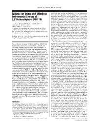 Evidence for Unique and Ubiquitous Environmental Sources Of