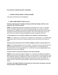 Full Comments Submitted by All the Respondents 1. GEORGE