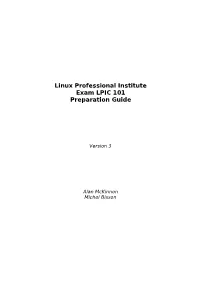 LPIC 101 Preparation Guide