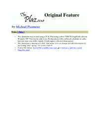 Original Feature by Michael Plasmeier