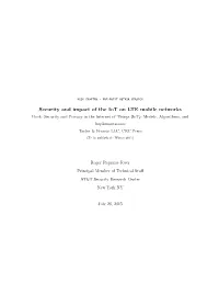 Security and Impact of the Iot on LTE Mobile Networks