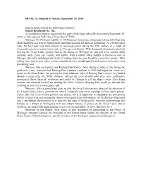 Senate Resolution No. 162. A