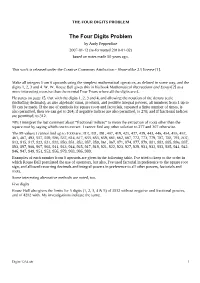 The Four Digits Problem