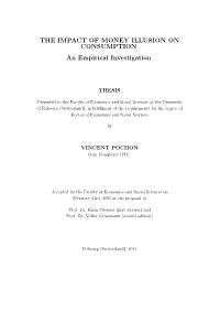 THE IMPACT of MONEY ILLUSION on CONSUMPTION an Empirical Investigation