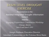 Basin Level Drought Exercise