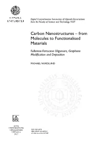 Carbon Nanostructures – from Molecules to Functionalised Materials