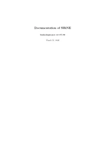 Documentation of Shine