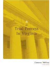 Trial Process in Virginia