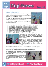 Walking Netball Festival