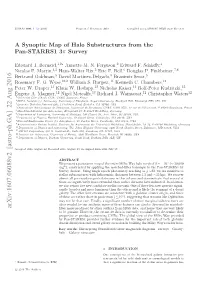 A Synoptic Map of Halo Substructures from the Pan-STARRS1 3\Pi\Survey
