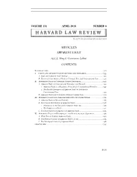 Articles Apparent Fault