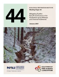 Mitigating Post-Fire Runoff and Erosion