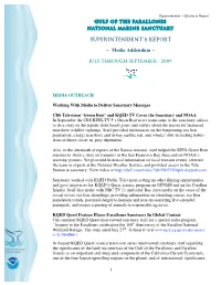 SUPERINTENDENT's REPORT ~ Media Addendum ~