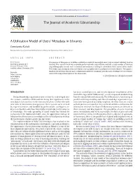 A Utilization Model of Users' Metadata in Libraries
