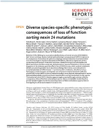 Diverse Species-Specific Phenotypic Consequences of Loss of Function