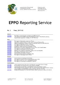 EPPO Reporting Service