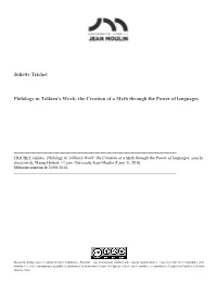 Juliette Trichet Philology in Tolkien's Work : the Creation of a Myth