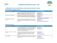 RGV Community Resource Guide
