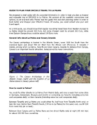 Right) and the Location of La Palma Island in Canary (Above Left