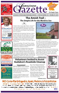 The Amish Trail – the Simple Life for the World to See Editor