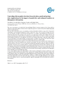 Unraveling African Plate Structure from Elevation, Geoid and Geology Data