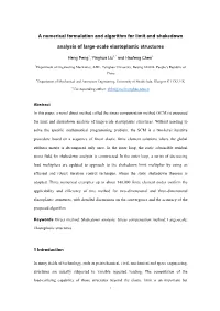 A Numerical Formulation and Algorithm for Limit and Shakedown Analysis Of