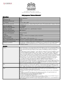 Business Informatics