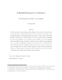 Is Hanukkah Responsive to Christmas?