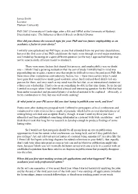 James Smith Lecturer Durham University Phd 2007 (University Of