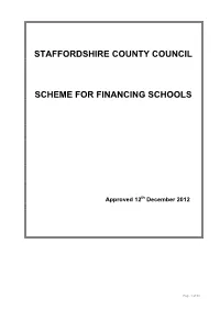 SSFS Approved 2012