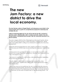 Jam Factory Statement
