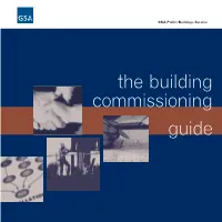 The Building Commissioning Guide