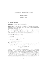 The Number of Countable Models
