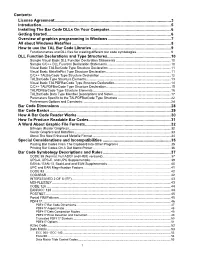 Windows BCODER Booklet