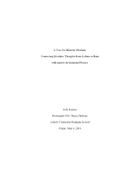 A Case for Monistic Idealism