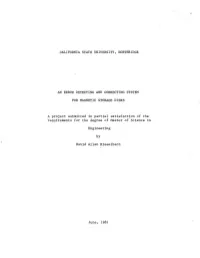California State University, Northridge an Error
