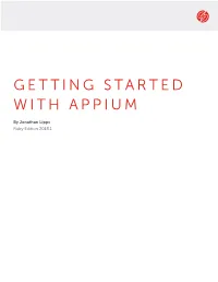 Getting Started with Appium