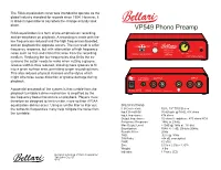 VP549 Phono Preamp RIAA Equalization Is a Form of Pre-Emphasis on Recording and De-Emphasis on Playback
