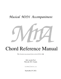 Chord Reference Manual