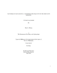Networks of Exclusion in a Gendered Organization in the High-Tech Industry