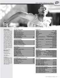 2007 Utep Track & Field
