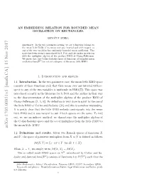 An Embedding Relation for Bounded Mean Oscillation on Rectangles
